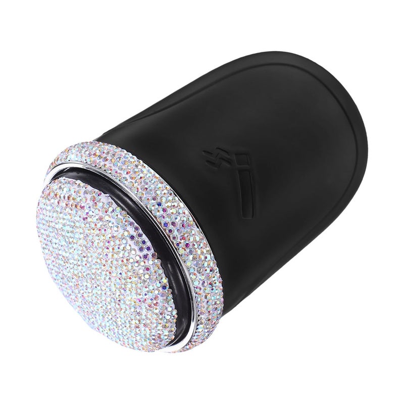 Smokeless Windproof Car Ashtray With LED Light And Lid Metal Auto Ash Container - Image 2