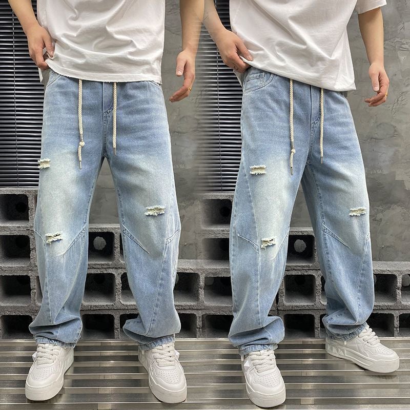 Unisex Casual Daily Denim Jeans - Image 3