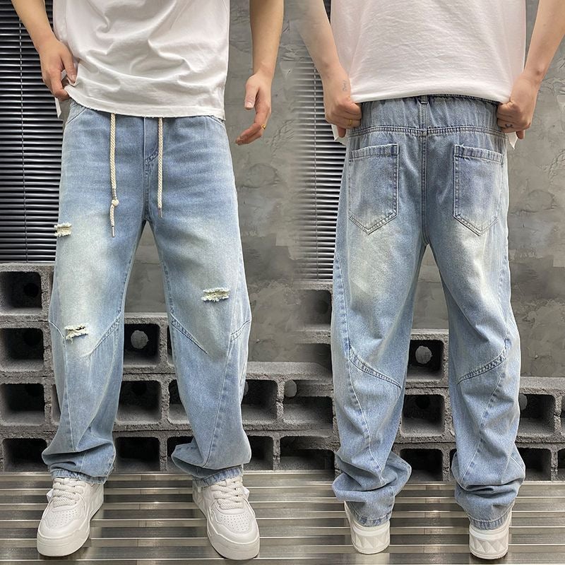 Unisex Casual Daily Denim Jeans - Image 2