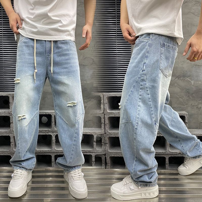 Unisex Casual Daily Denim Jeans - Image 4