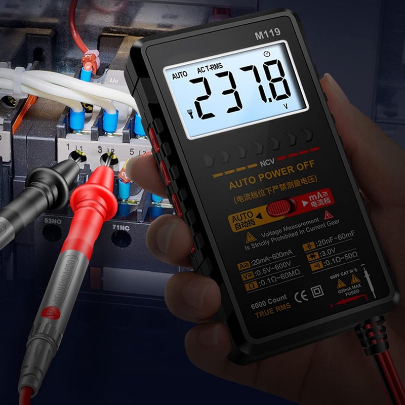 Ventilated design Digital Handheld Multimeter, Non-Contact AC Voltage Detection, Auto-Ranging Voltmeter Current Resistance Test Meter, LCD Screen for Voltage Measurement Space saving Precision processed material Easy store & transit build Compact trendy practical build Daily life matching design All choice modern design Wide use selected material Diverse purchase options Modern warehouse management Affordable purchase options Budget global standard quality KSA market popular practical build No overseas transit wait Fast & slow shipment compatible Seasonal & permanent compatible Regular scheduled transit Ready-to-ship local stock Wide daily application In-house warehouse packing Daily use improved quality Dense material Dense area priority deliver Long term heavy use compatible Gulf market trial optimized design - Image 2