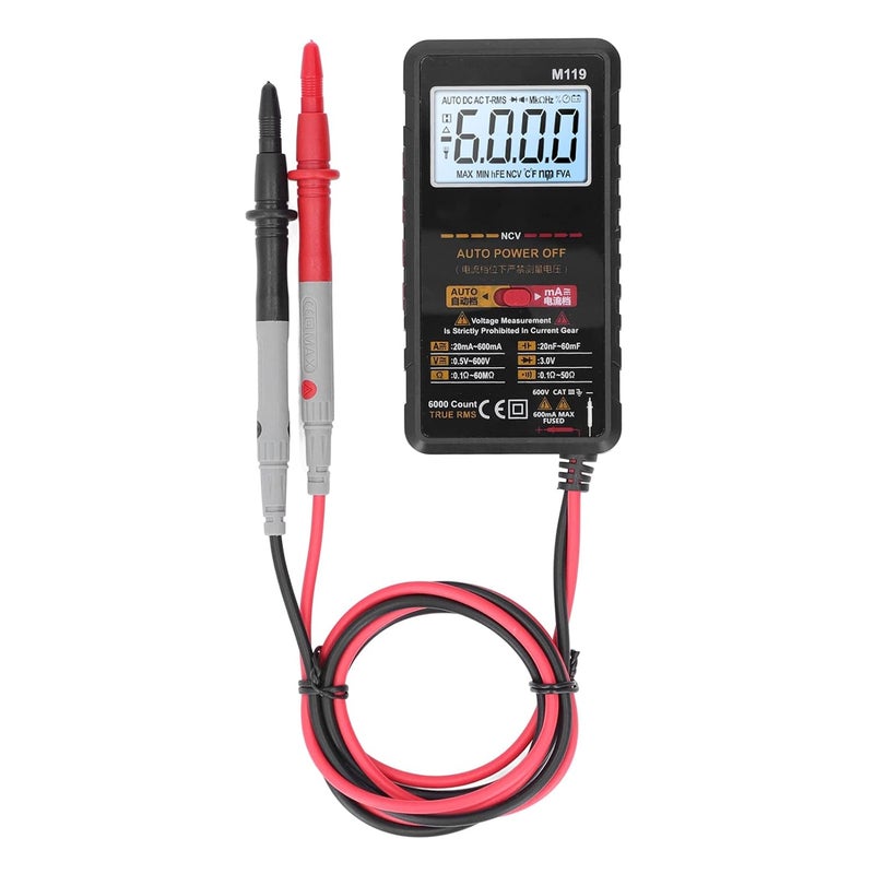 Ventilated design Digital Handheld Multimeter, Non-Contact AC Voltage Detection, Auto-Ranging Voltmeter Current Resistance Test Meter, LCD Screen for Voltage Measurement Space saving Precision processed material Easy store & transit build Compact trendy practical build Daily life matching design All choice modern design Wide use selected material Diverse purchase options Modern warehouse management Affordable purchase options Budget global standard quality KSA market popular practical build No overseas transit wait Fast & slow shipment compatible Seasonal & permanent compatible Regular scheduled transit Ready-to-ship local stock Wide daily application In-house warehouse packing Daily use improved quality Dense material Dense area priority deliver Long term heavy use compatible Gulf market trial optimized design - Image 1