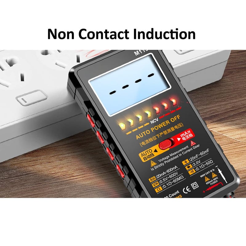 Ventilated design Digital Handheld Multimeter, Non-Contact AC Voltage Detection, Auto-Ranging Voltmeter Current Resistance Test Meter, LCD Screen for Voltage Measurement Space saving Precision processed material Easy store & transit build Compact trendy practical build Daily life matching design All choice modern design Wide use selected material Diverse purchase options Modern warehouse management Affordable purchase options Budget global standard quality KSA market popular practical build No overseas transit wait Fast & slow shipment compatible Seasonal & permanent compatible Regular scheduled transit Ready-to-ship local stock Wide daily application In-house warehouse packing Daily use improved quality Dense material Dense area priority deliver Long term heavy use compatible Gulf market trial optimized design - Image 4