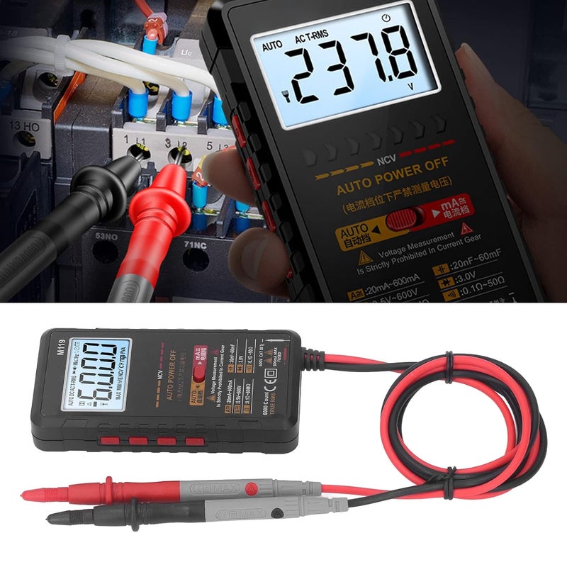 Ventilated design Digital Handheld Multimeter, Non-Contact AC Voltage Detection, Auto-Ranging Voltmeter Current Resistance Test Meter, LCD Screen for Voltage Measurement Space saving Precision processed material Easy store & transit build Compact trendy practical build Daily life matching design All choice modern design Wide use selected material Diverse purchase options Modern warehouse management Affordable purchase options Budget global standard quality KSA market popular practical build No overseas transit wait Fast & slow shipment compatible Seasonal & permanent compatible Regular scheduled transit Ready-to-ship local stock Wide daily application In-house warehouse packing Daily use improved quality Dense material Dense area priority deliver Long term heavy use compatible Gulf market trial optimized design - Image 3