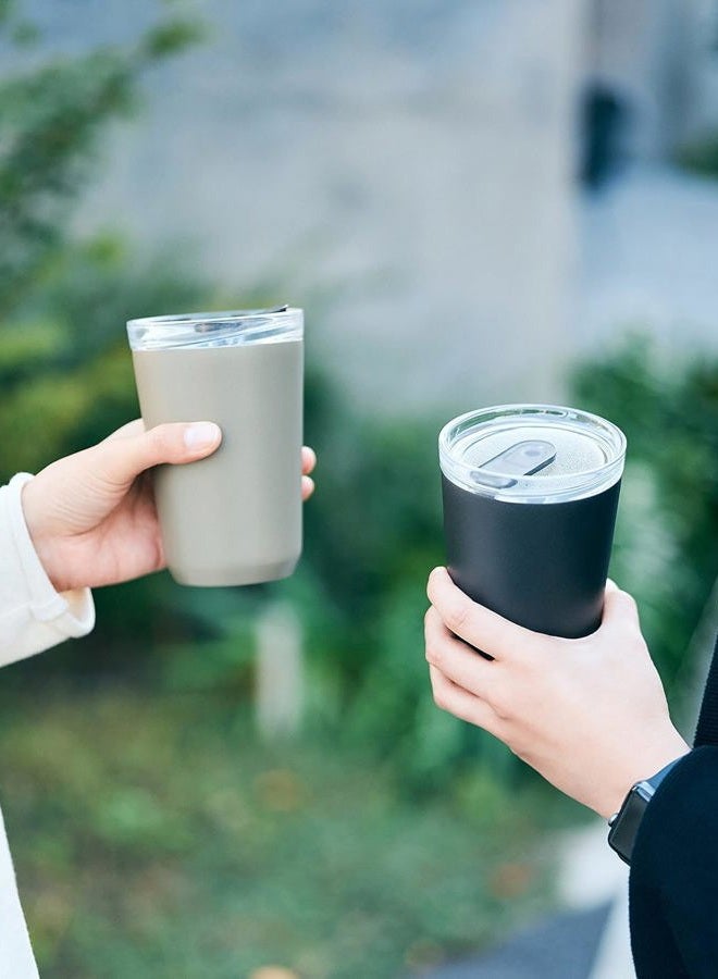 Kinto 20445 To-Go Tumbler, 12.2 fl oz (360 ml), With Plug, Silver - Image 5