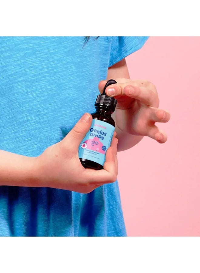 JoySpring, Genius Drops, Focus + Attention, 1 fl oz (30 ml) - Image 4