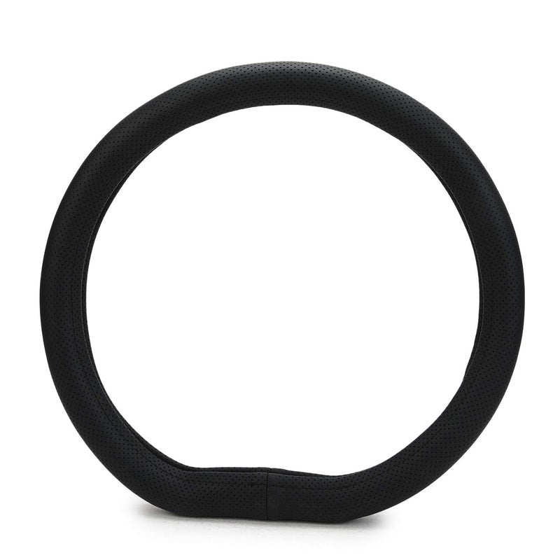 Zapcart Extra Grip Faux Leather 01 Flat Bottom D-Shape Anti-Slip Steering Wheel Cover Compatible with Hyundai Creta (2020-2021, Black) - Image 5