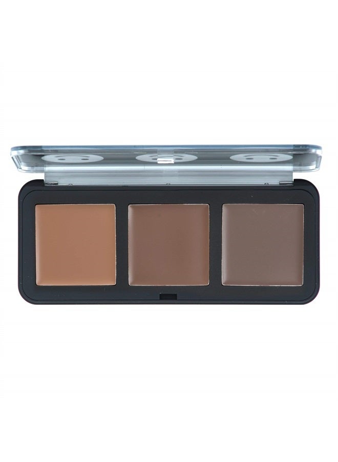 The Crème Shop 123 ابتسامة - مجموعة كريم التظليل ثلاثية الأبعاد لمكياج الوجه (متوسط) - Image 1