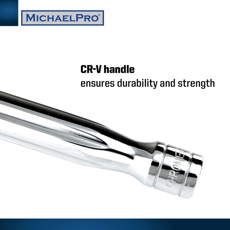 Michaelpro Mp007001 3/8 بوصة مقبض مرن للمحرك/قضيب الكسارة لمزيد من عزم الدوران - Image 4