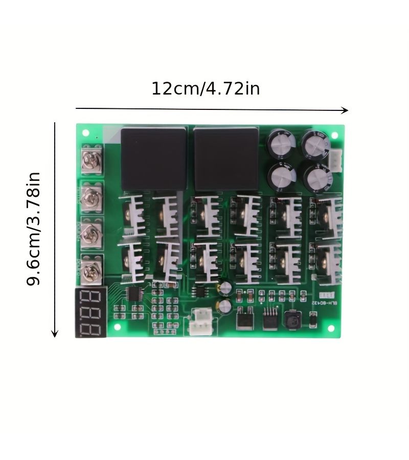 1pc 100A DC Motor Speed Regulator PWM 12V 36V Forward Reverse Digital Display - Image 2
