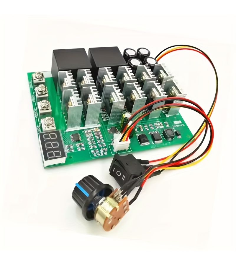 1pc 100A DC Motor Speed Regulator PWM 12V 36V Forward Reverse Digital Display - Image 4