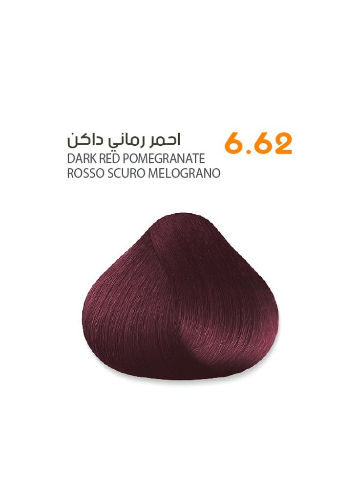 ساڤو - كريم صبغة شعر من ساڤو 6.62 أحمر رماني غامق  - غني بالمستخلصات العشبية وزيت البليكس ١٠٠ مل - Image 1