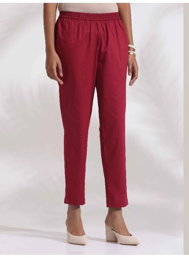 ترو برونز طقم كورتا قطن أزرق مخطط مستقيم