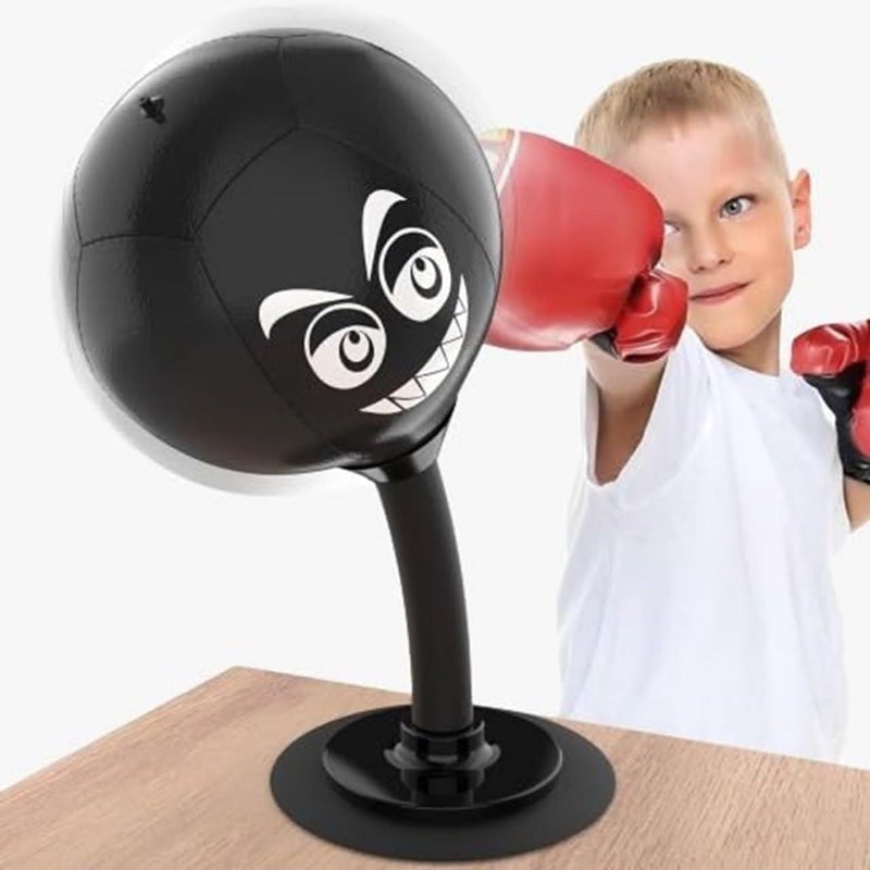 Zerolex Desktop Punching Ball Standing Desktop Punching Ball Stress Buster Relief Boxing Punch Ball Reflex Strain and Tension for Women Men Youngest - Image 2