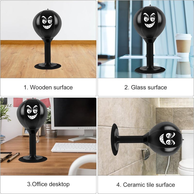 Zerolex Desktop Punching Ball Standing Desktop Punching Ball Stress Buster Relief Boxing Punch Ball Reflex Strain and Tension for Women Men Youngest - Image 5