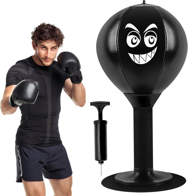 Zerolex Desktop Punching Ball Standing Desktop Punching Ball Stress Buster Relief Boxing Punch Ball Reflex Strain and Tension for Women Men Youngest - Image 1