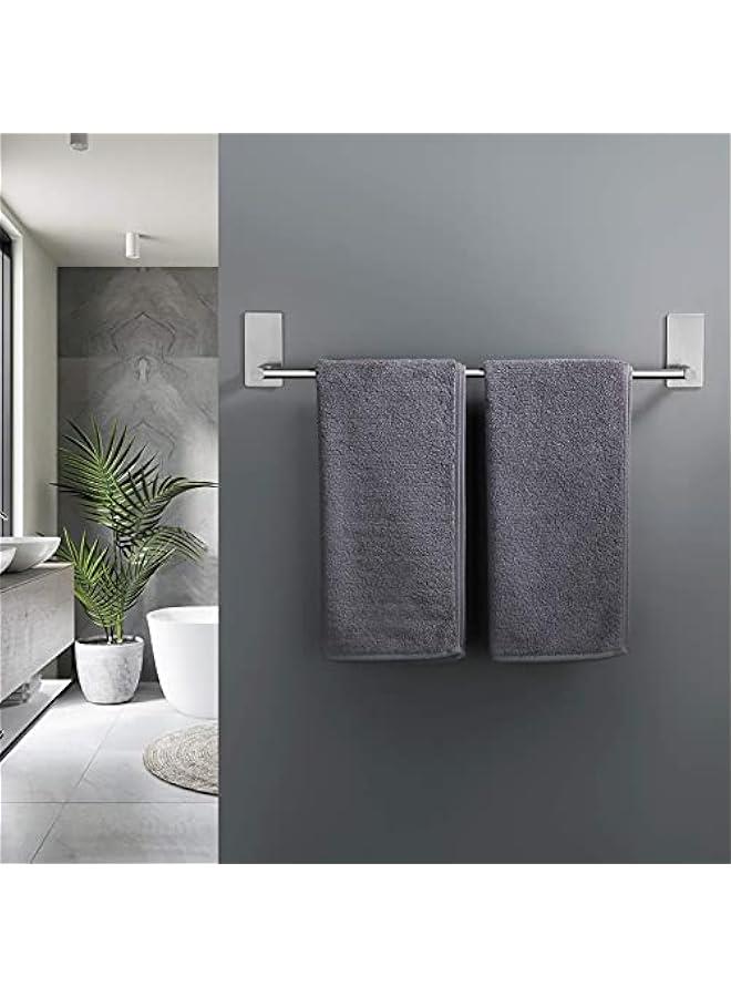 Bathroom Towel Holder 42CM Self Adhesive Towel Bar SUS 304 Stainless Steel Rustproof Brushed Finish,Strong load-bearing, Toilet Bathroom Bath Towel Cleaning Tools Holder - Image 3