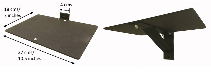 makerV Engineered Wood Stick-On Set Top Box Stand, Wifi Router Stand, Phone Stand, Adhesive Wall Mount Shelf: No Drilling, No Screws To Wall - Image 3