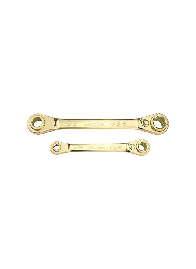 PROMASS promass 2Pc. 10 in 1 GPlating™ Double Box End Reversible Ratcheting Wrench Set  - Image 2