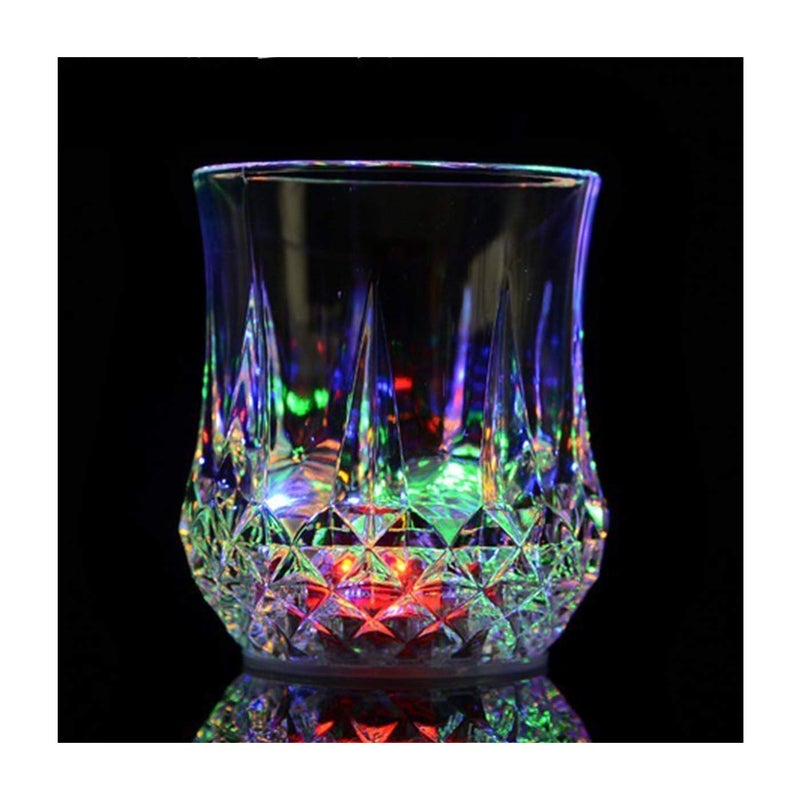 Ahblqd Flash Light Up Cups [2 Pcs] Automatic Water Activated Led Glowing Wine Glasses Liquid Activated Multicolor Led Glasses - Image 1