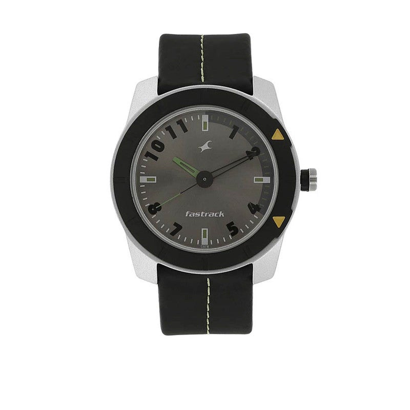 fastrack Men Premium Grey Dial Sporty Plastic Strap Watch High Performance Look 3015AL02 - Image 1