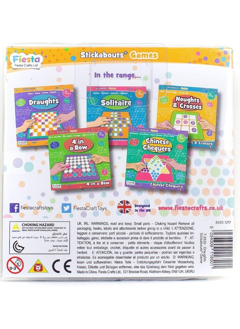 Fiesta Crafts - Fiesta Crafts Draughts Stickabouts Game - Image 1