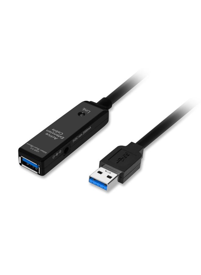 Siig Usb 3.0 Active Repeater Cable 20-Meters (Ju-Cb0811-S1) Black - Image 1