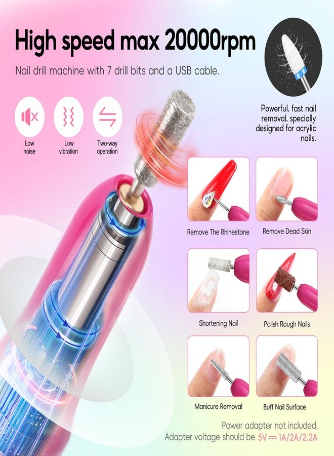 Coscelia Acrylic Nail Kit for Beginners with Everything 24 Colors Glitter Powder 6PC Acrylic Powder with Drill and U V Light Complete Gel Manicure Kit Nail Stickers DIY Gifts for Women - Image 4