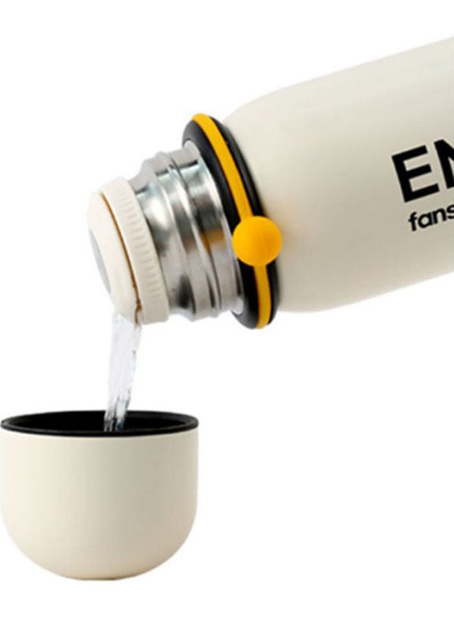 NIBEMINENT Heat Preservation Water Bottle White/Black - Image 2