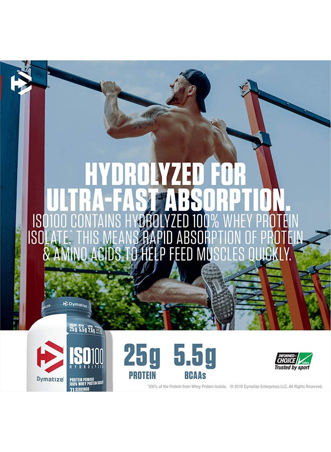 Iso 100 Hydrolyzed Protein Powder - Cookies And Cream - 5Lb 2.3Kg