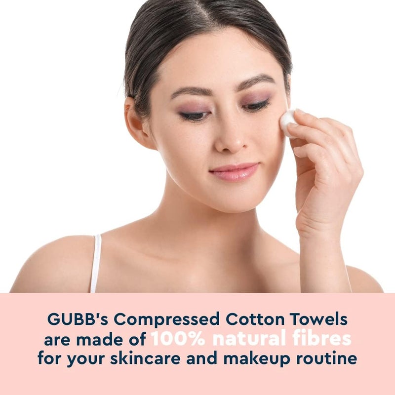 GUBB Hypoallergenic 100 Cotton Balls For Face Cleansing Makeup Removal Deeply Cleanses Removes Dirt Gently Safe for Sensitive Skin White 100 PCs Pack Of 2 - Image 2