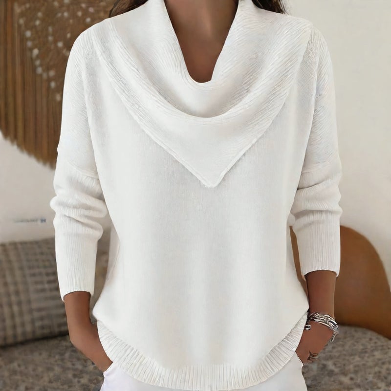 Women's Long Sleeve Sweater Fall Winter Casual Knit Top - Image 3