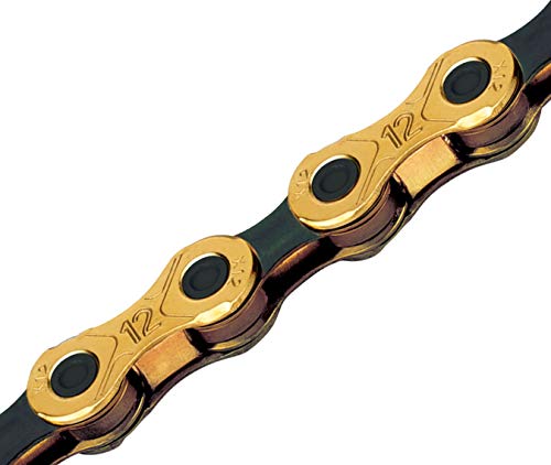 KMC X12 12 Speed Chain, 126 Link, Black/Ti-N Gold - Image 2