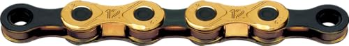 KMC X12 12 Speed Chain, 126 Link, Black/Ti-N Gold - Image 1