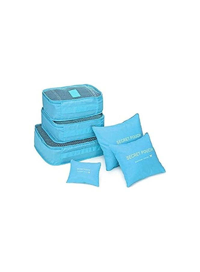 6-Piece Outdoor Traveling Household Clothing Storage Bag Set Multicolour Medium  - Image 2