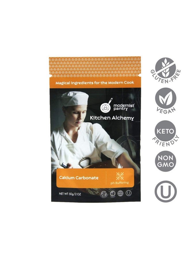 Modernist Pantry Pure Calcium Carbonate ⊘ Non-GMO Gluten-Free Vegan OU Kosher Certified - 50g/2oz - Image 2