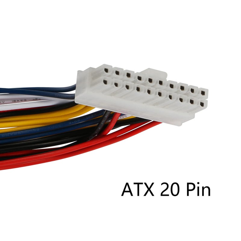 CERRXIAN 30cm ATX 20 Pin Male to 20 Pin Female Power Supply Extension Cable for Computer PC - Image 3