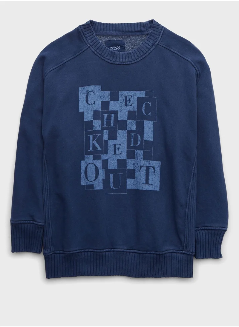 آري من امريكان ايجل Graphic Knitted Sweatshirt