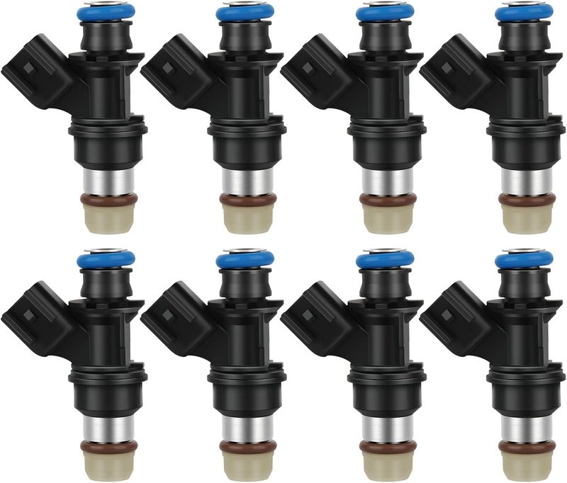 OCPTY 8pcs Fuel Injectors for Chevy, GMC, Cadillac, Hummer, Isuzu - Image 1