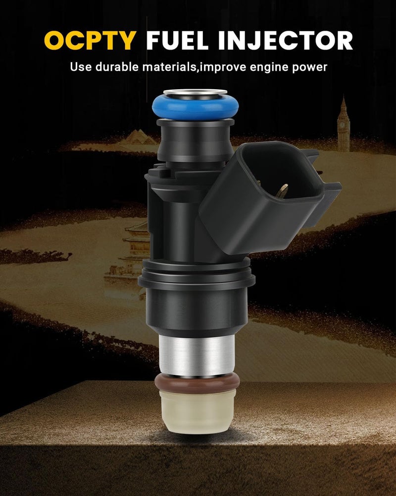 OCPTY 8pcs Fuel Injectors for Chevy, GMC, Cadillac, Hummer, Isuzu - Image 2