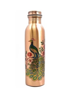 Peacock Elegance 1000ml Pure Premium Copper Water Bottle