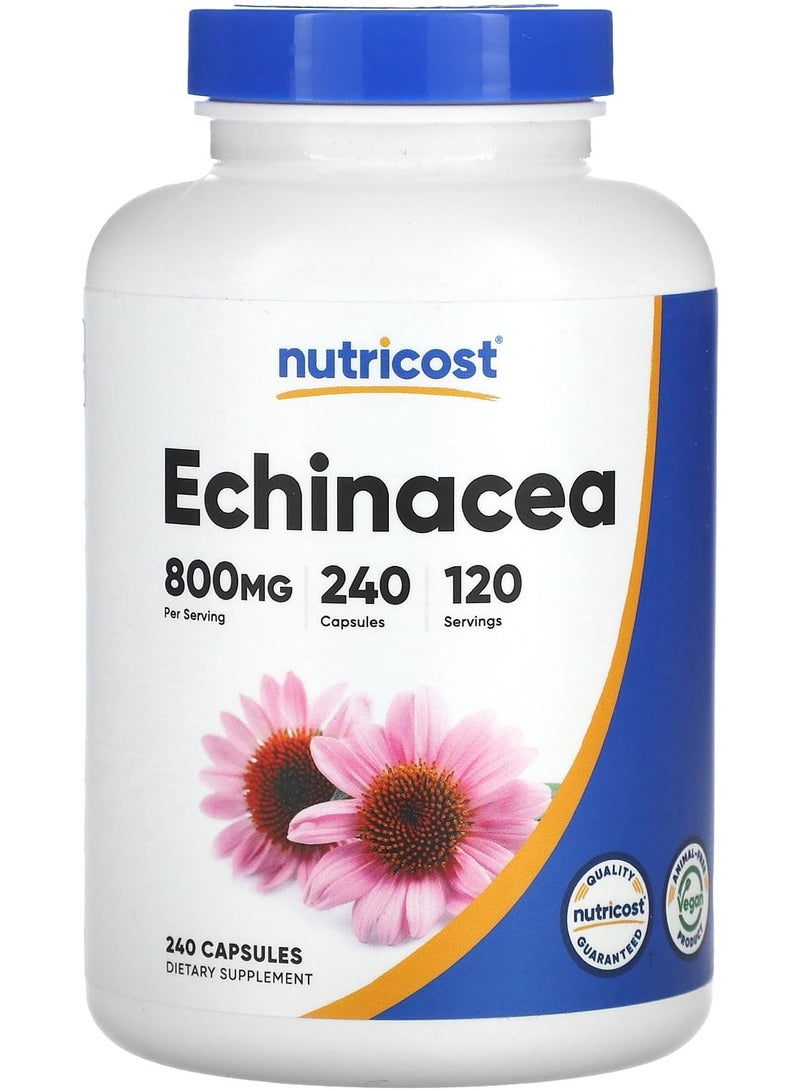 Nutricost Echinacea, 800 mg, 240 Capsules (400 mg per Capsule)