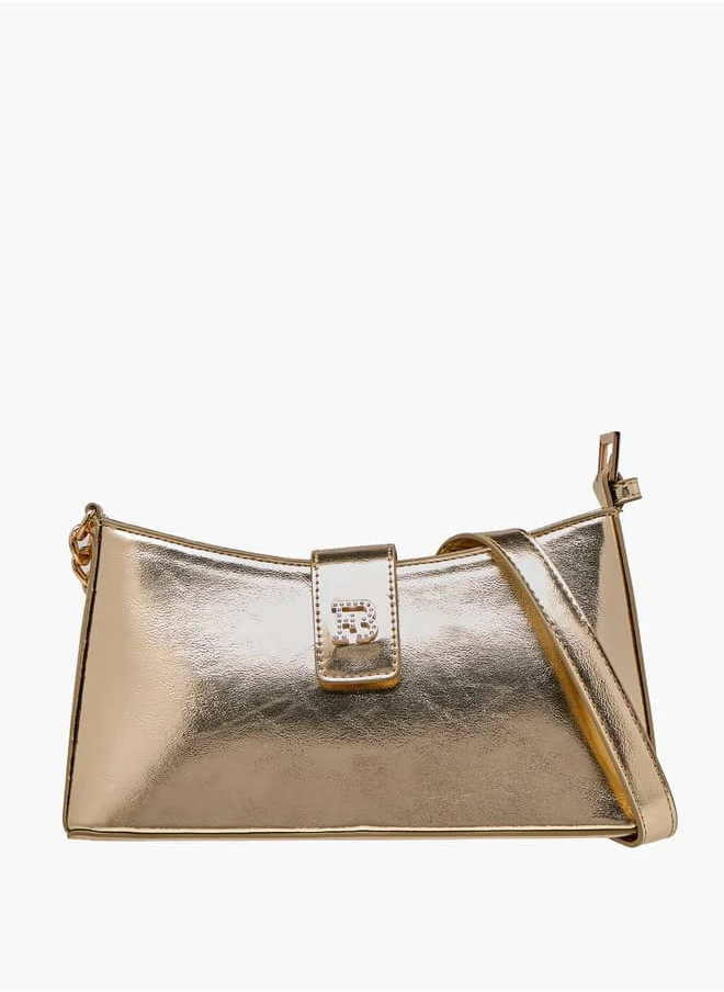 فلورا بيلا من شو إكسبرس Women's Solid Shoulder Bag with Magnetic Closure and Strap