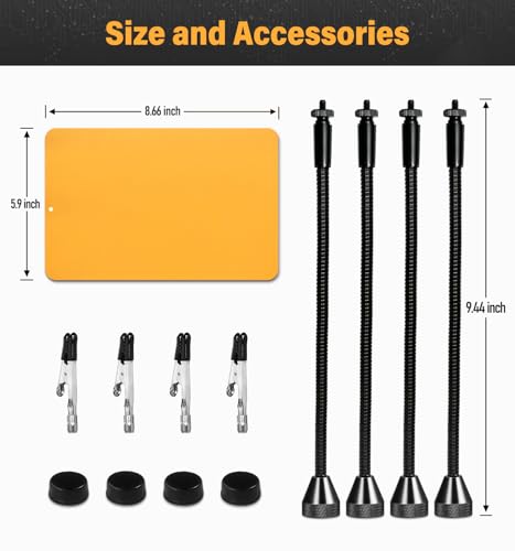 KLSKKJ Magnetic Helping Hands Soldering Station, Third Hand Soldering Tool 4 Flexible Arms Solder Holder Helping Hand for Electronic Repair Soldering Jewelry Crafts - Image 5
