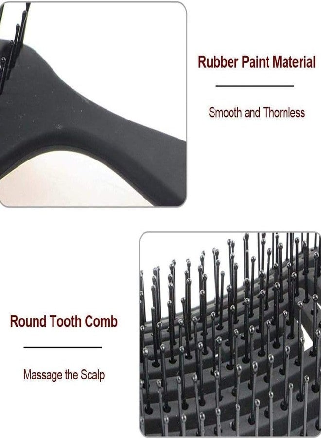 KHAMKARI Curved Vented Hair Brush 1 Pcs Hair Brush - Anti Hair Fall Comb for Curly, Wavy & Straight Hair | Grooming, Straightening, Detangling Hair, Ideal for Men & Women (black) - Image 4