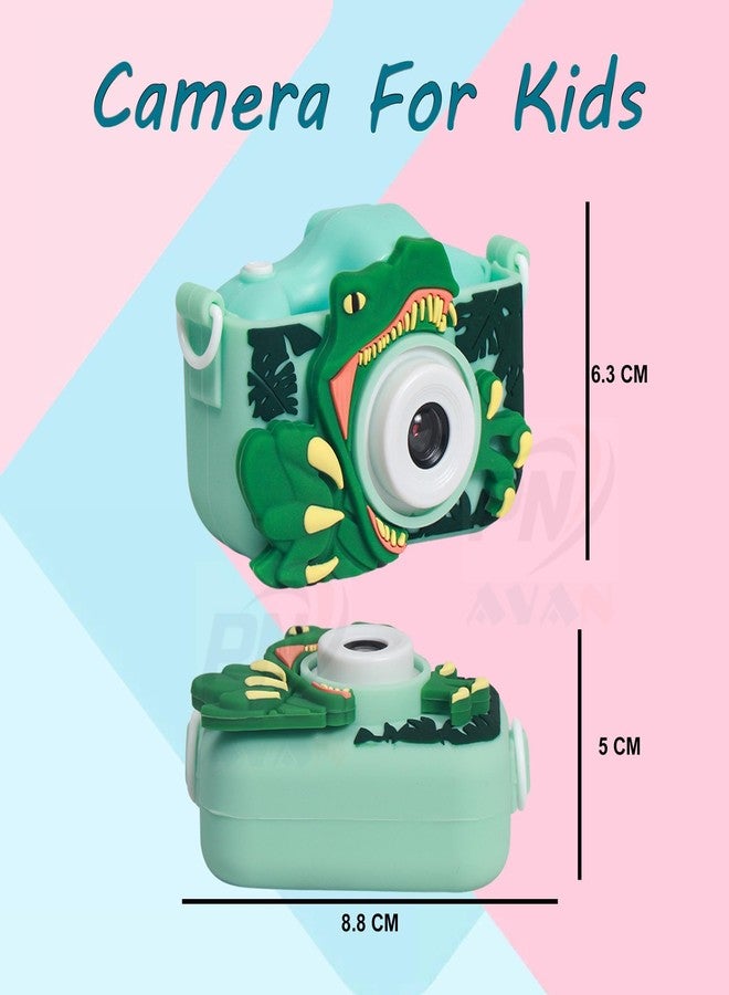 PN AVAN Kids Camera for Girls Boys, Dianosaur Kids Selfie Camera Toy 13MP 1080P HD Digital Video Camera for Birthday Gifts for 4+ to 15 Years Old Children[ 16GB SD Card INCLUDEDINOSAUR ] - Image 3