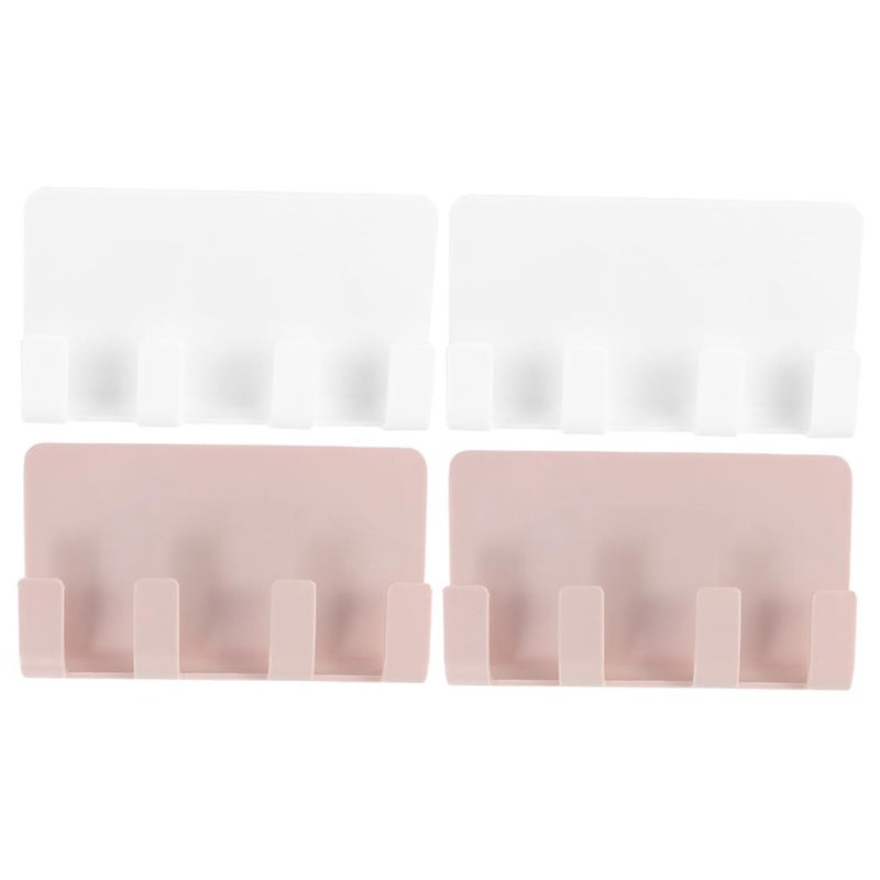 Wall Mount Phone Holder Remote Storage Organizer For Bedroom Office 12X7X1 3cm - Image 2
