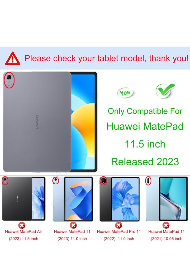Generic - Shockproof Smart Tablet Case for Huawei MatePad 11.5 2023 BTK-W00 with Auto Sleep Wake Protective Casing Cover (Blue) - Image 1