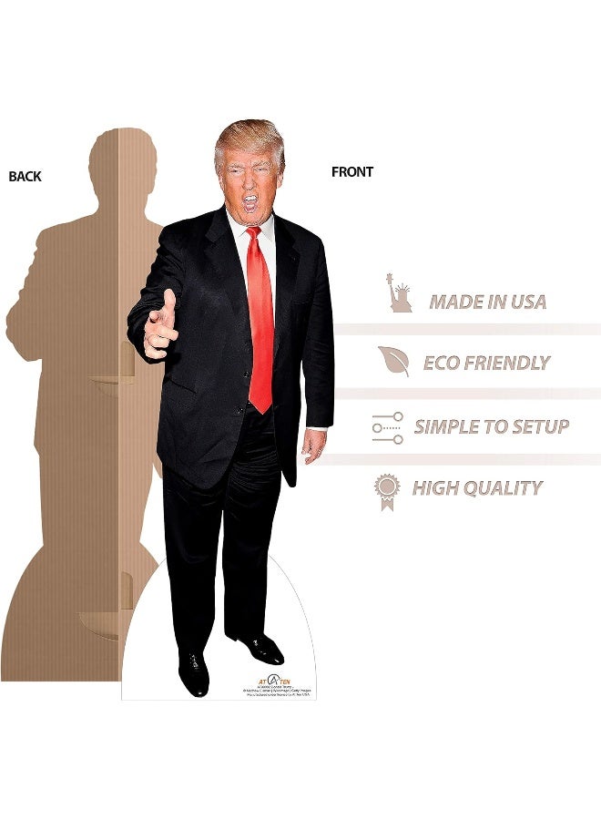 Home Trove At Ten Donald Trump Cardboard Cutout Standup-6 Feet Life Size Trump Stand Up Cardboard-Great Party Decoration Solid Cardboard Print 75X29 Inches - Image 5
