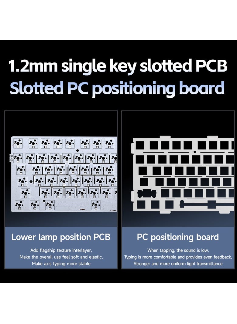 G75 Pro Matcha Latte axis V2 Hot Swap Mechanical Gaming Keyboard 3 Mode Connection Bluetooth/Wireless/USB-C